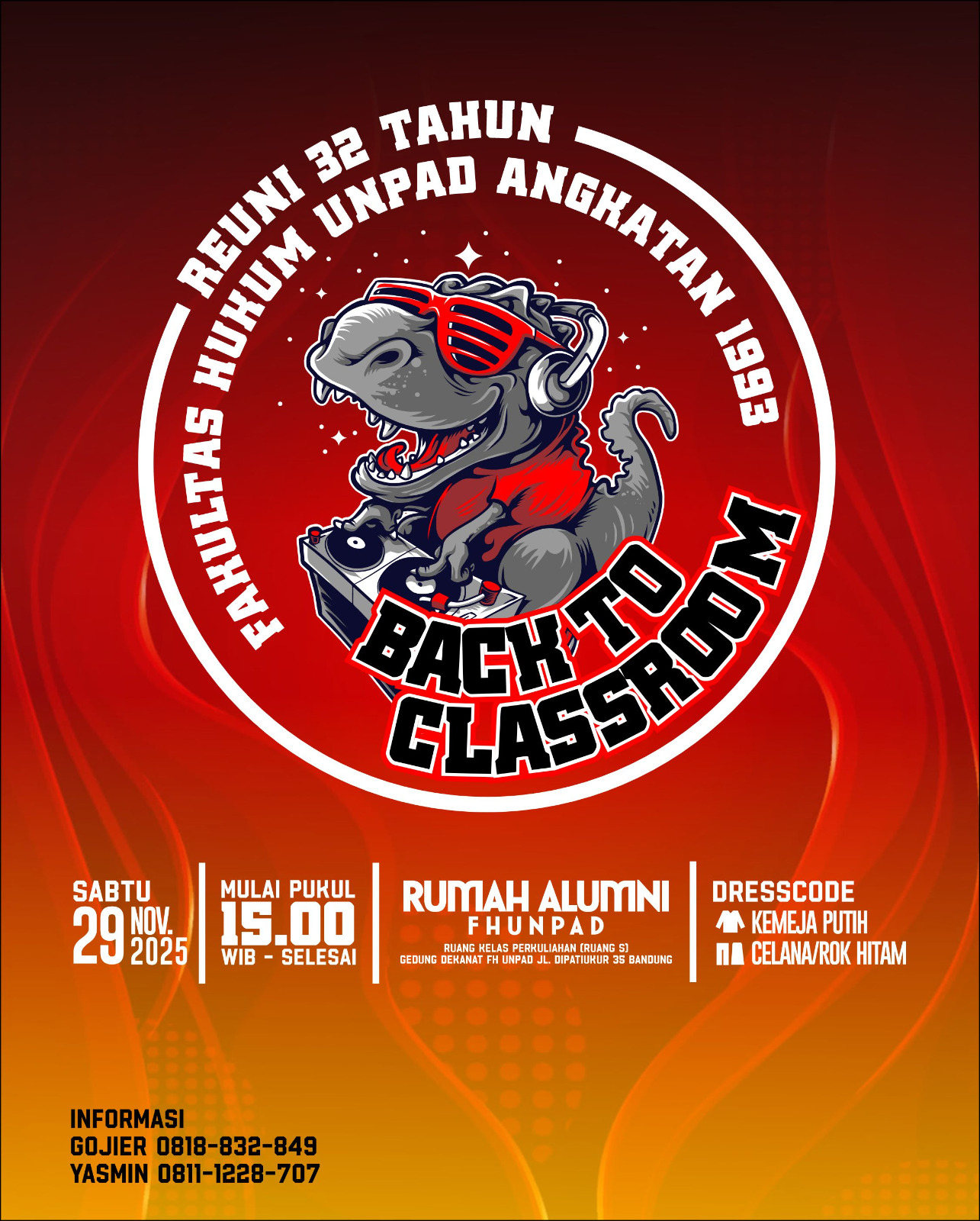 Reuni 32 Tahun FH UNPAD Angkatan 1993 (Back To Classroom)